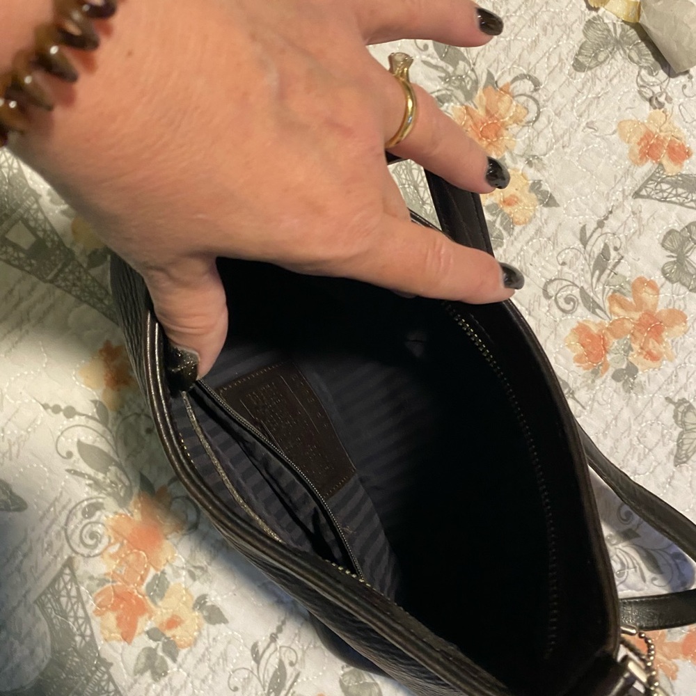 Coach Black Leather Crossbody Bag beautiful vintage coach bag